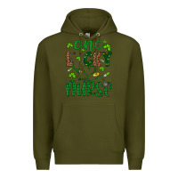 Army Green Leopard Glitter One Lucky Nurse Premium Hoodie - Artiststas