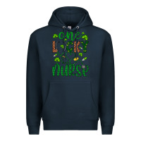 Navy Leopard Glitter One Lucky Nurse Premium Hoodie - Artiststas
