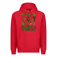 Red Leopard Glitter One Lucky Nurse Premium Hoodie - Artiststas
