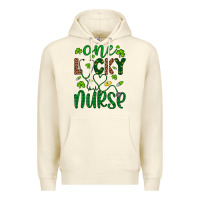Sandshell Leopard Glitter One Lucky Nurse Premium Hoodie - Artiststas