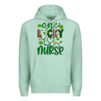 Leopard Glitter One Lucky Nurse Premium Hoodie | Teevron