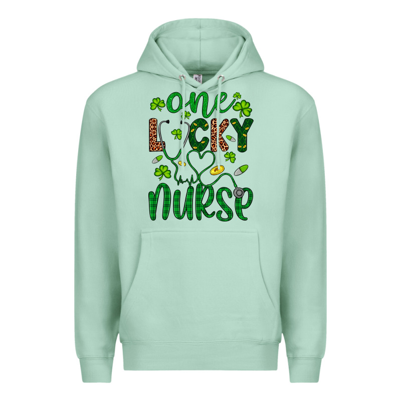 Leopard Glitter One Lucky Nurse Premium Hoodie by Artiststas | Teevron