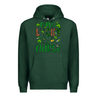 Sports Green Leopard Glitter One Lucky Nurse Premium Hoodie - Artiststas