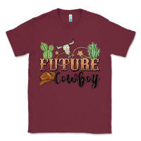 Burgundy future cowboy Classic Tee - MaliasSmallBusiness