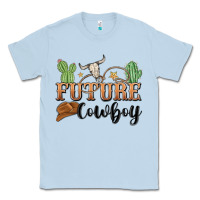 Dusty Blue future cowboy Classic Tee - MaliasSmallBusiness