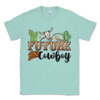 Seafoam future cowboy Classic Tee - MaliasSmallBusiness
