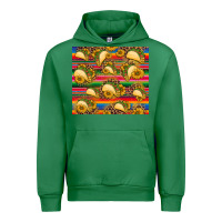 Emerald tacos and sunflowers with serape leopard background Urban Hoodie - BarkalooDesign
