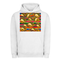 Pigment Lunar Rock tacos and sunflowers with serape leopard background Urban Hoodie - BarkalooDesign