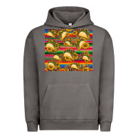 Pigment Tornado tacos and sunflowers with serape leopard background Urban Hoodie - BarkalooDesign