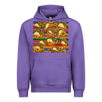 Tulip tacos and sunflowers with serape leopard background Urban Hoodie - BarkalooDesign