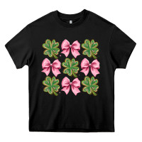 Black clover bow Heavy Core Tee - CowhideDigitalArt