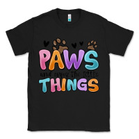 Black paws and enjoy the little things Classic Tee - MaliasSmallBusiness