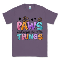 Lavender paws and enjoy the little things Classic Tee - MaliasSmallBusiness