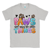 Moon Dust paws and enjoy the little things Classic Tee - MaliasSmallBusiness