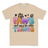 Mushroom paws and enjoy the little things Classic Tee - MaliasSmallBusiness