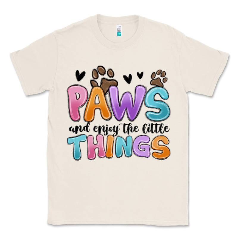 Paws And Enjoy The Little Things Classic Tee by MaliasSmallBusiness | Teevron