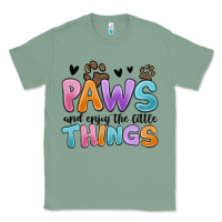 Sage paws and enjoy the little things Classic Tee - MaliasSmallBusiness