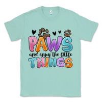 Seafoam paws and enjoy the little things Classic Tee - MaliasSmallBusiness
