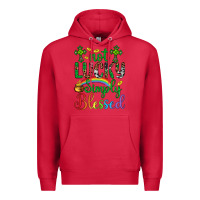 Cardinal Western St. Patrick's Day Cross Not Lucky Simply Blessed Premium Hoodie - Artiststas