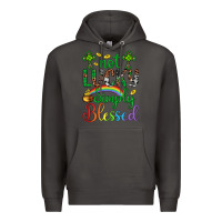 Smoke Western St. Patrick's Day Cross Not Lucky Simply Blessed Premium Hoodie - Artiststas