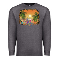 Charcoal Heather beach vibes Premium Sweatshirt - SublimationCraftShop