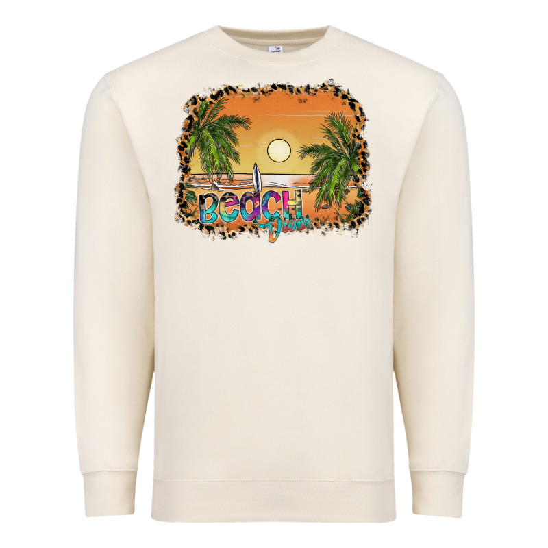 Beach Vibes Premium Sweatshirt by SublimationCraftShop | Teevron