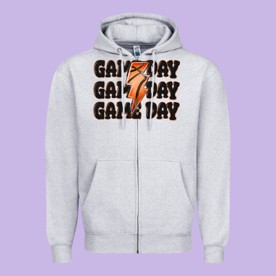 Zipper Hoodie game day game day game day basketball