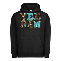 Pigment Black western sunflowers turquoise leopard yee haw Urban Hoodie - BarkalooDesign