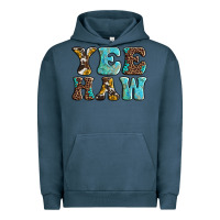 Pigment Midnight Navy western sunflowers turquoise leopard yee haw Urban Hoodie - BarkalooDesign