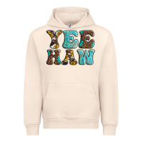 Sandshell western sunflowers turquoise leopard yee haw Urban Hoodie - BarkalooDesign