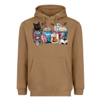 Toasted Coconut cat coffee cups Heavyweight Hoodie - Zillion Design Studio
