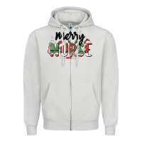 Dove Grey merry nurse Zipper Hoodie - MaliasSmallBusiness