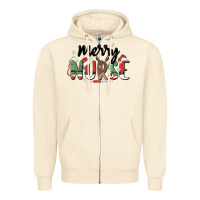 Sandshell merry nurse Zipper Hoodie - MaliasSmallBusiness