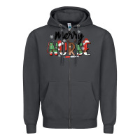 Smoke merry nurse Zipper Hoodie - MaliasSmallBusiness