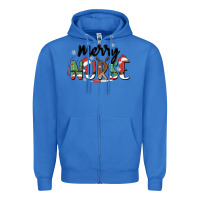 True Royal merry nurse Zipper Hoodie - MaliasSmallBusiness