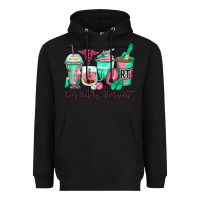 Black respiratory therapist coffee cups Heavyweight Hoodie - Zillion Design Studio