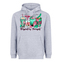 Heather Grey respiratory therapist coffee cups Heavyweight Hoodie - Zillion Design Studio