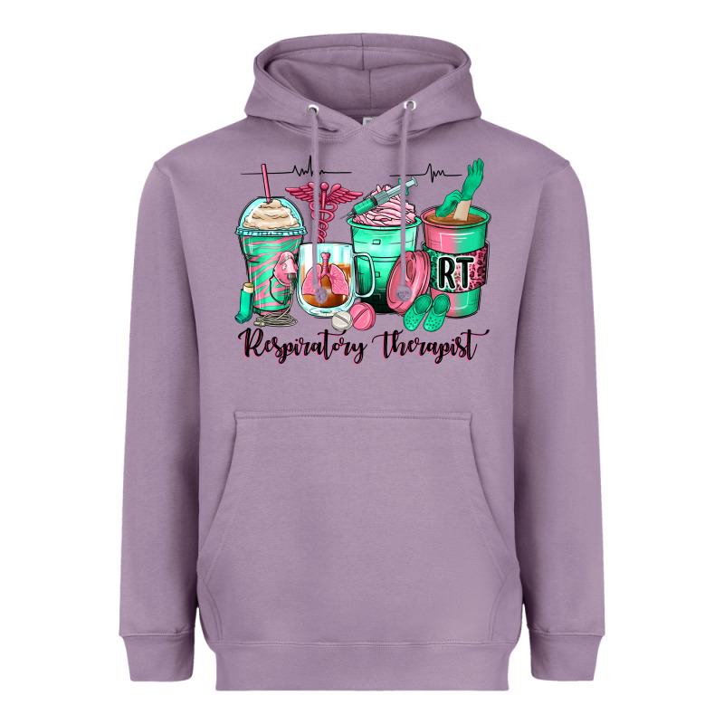 Respiratory Therapist Coffee Cups Heavyweight Hoodie by Zillion Design Studio | Teevron
