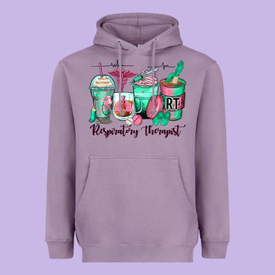 Respiratory Therapist Coffee Cups Heavyweight Hoodie Designed By Zillion Design Studio