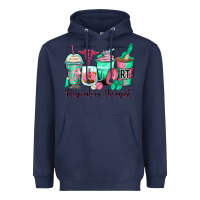 Navy respiratory therapist coffee cups Heavyweight Hoodie - Zillion Design Studio