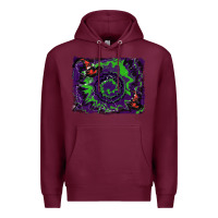 Burgundy halloween witch hat backgraund Premium Hoodie - RanaPortraitStore