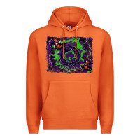 Carrot halloween witch hat backgraund Premium Hoodie - RanaPortraitStore