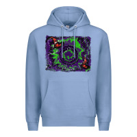 Colony Blue halloween witch hat backgraund Premium Hoodie - RanaPortraitStore