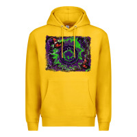 Lemon halloween witch hat backgraund Premium Hoodie - RanaPortraitStore
