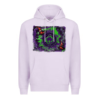 Lilac halloween witch hat backgraund Premium Hoodie - RanaPortraitStore