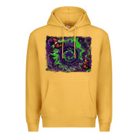 Mustard halloween witch hat backgraund Premium Hoodie - RanaPortraitStore