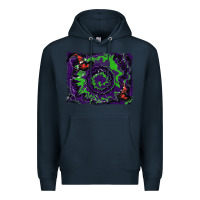 Navy halloween witch hat backgraund Premium Hoodie - RanaPortraitStore