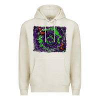 Oatmeal Heather halloween witch hat backgraund Premium Hoodie - RanaPortraitStore