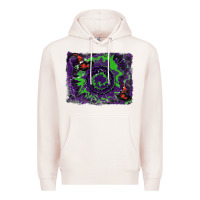 Pale Pink halloween witch hat backgraund Premium Hoodie - RanaPortraitStore