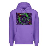 Purple halloween witch hat backgraund Premium Hoodie - RanaPortraitStore